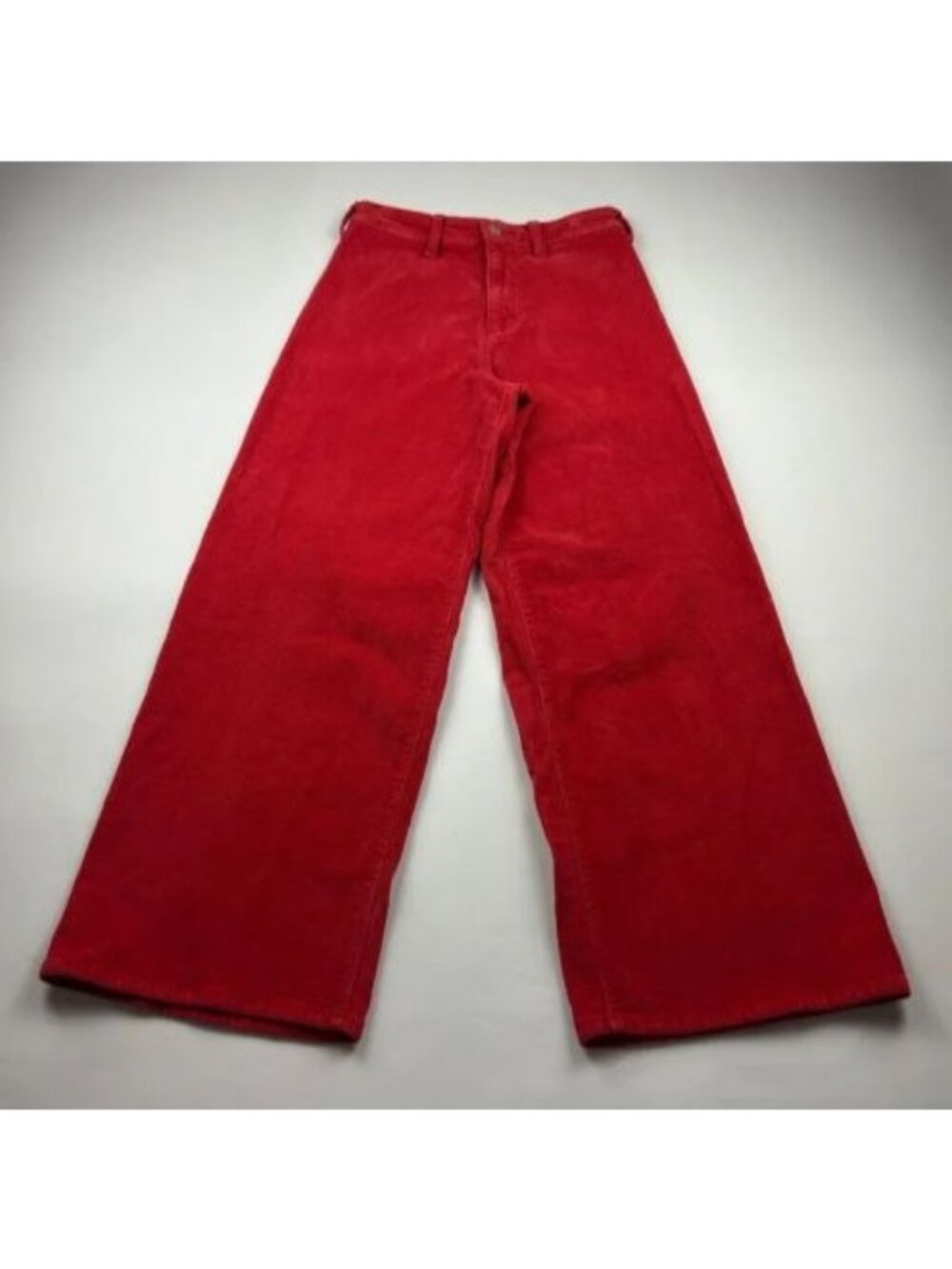 Universal Thread Candy Red Pincord Wide Leg Pant 4R